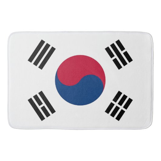 Grote badmat met vlag van Zuid-Korea (Voorkant)