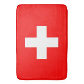 Grote badmat met vlag van Zwitserland (Voorkant Verticaal)