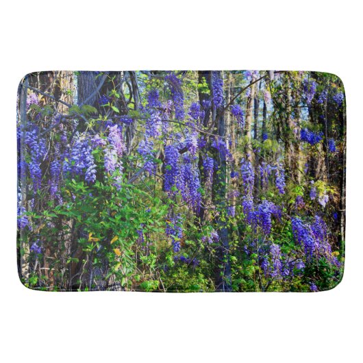 Grote Badmat met Wisteria Print (Voorkant)