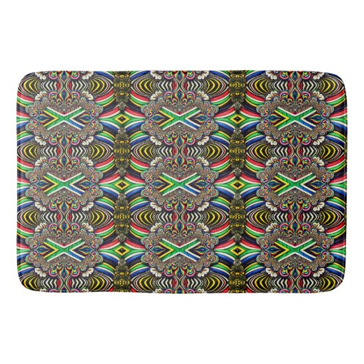 Grote badmat met Zuid-Afrikaanse kleuren (Voorkant)