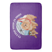 GROTE BADMAT - PAARSE MET 2025 LOGO (Voorkant Verticaal)