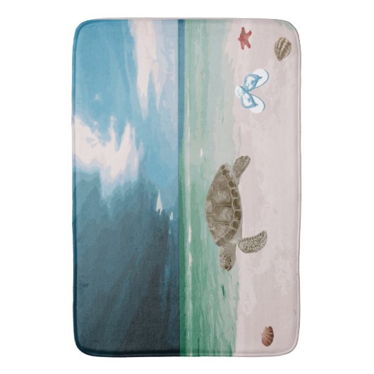 Grote badmat van de grote omvang "Oceaan" (Voorkant Verticaal)