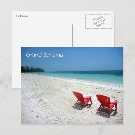grote bahama - zetels briefkaart (Voorkant / Achterkant)