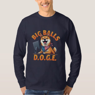 Grote Ballen Doge Departement voor Overheidseffici T-shirt