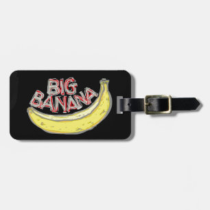 Grote banaan. bagagelabel