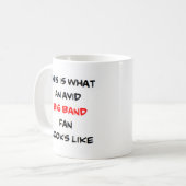 grote bandfan, enthousiast koffiemok (Voorkant links)