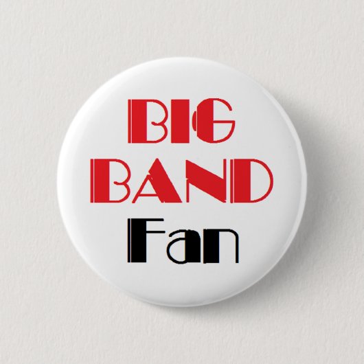 grote bandfan ronde button 5,7 cm (Voorkant)