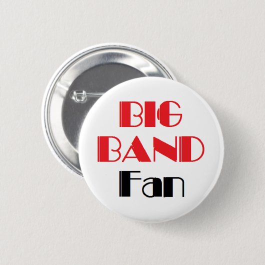 grote bandfan ronde button 5,7 cm (Voorkant /achterkant)