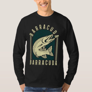 Grote Barracuda Cuda Vissen Wilde Natuur Zoutwater T-shirt