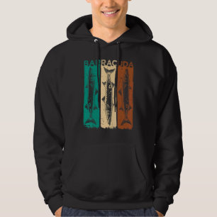 Grote Barracuda Cuda Vissen Wilde Zoutwater Fi Hoodie