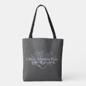 Grote barrière-rif Latitude-lengte Tote Bag (Achterkant)