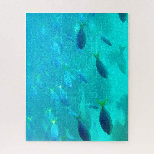 Grote barrière-rif onderwater uitdagend legpuzzel (Verticaal)