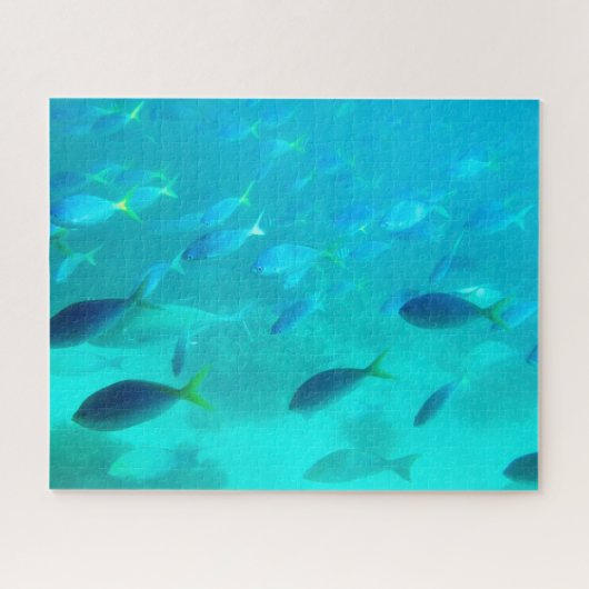Grote barrière-rif onderwater uitdagend legpuzzel (Horizontaal)
