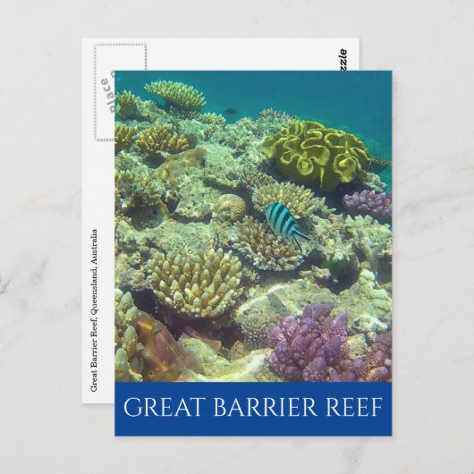 grote barrièrerif australië briefkaart (Voorkant / Achterkant)