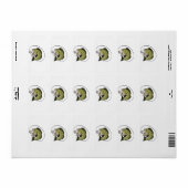Grote Bas Mond Etiket (Full Sheet)