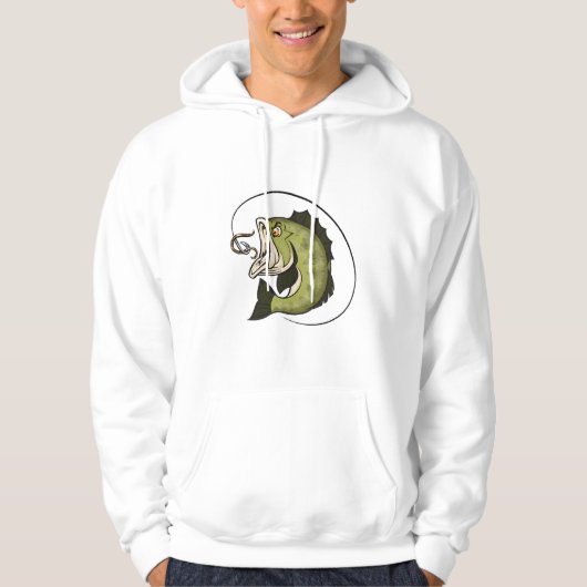 Grote Bas Mond Hoodie (Voorkant)