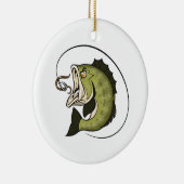 Grote Bas Mond Keramisch Ornament (Rechts)