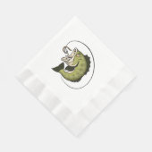 Grote Bas Mond Servet (Hoek)