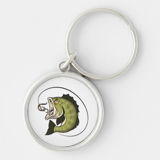 Grote Bas Mond Sleutelhanger (Voorkant)
