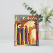 Grote Basiliek, Leptis Magna Libië Briefkaart (Staand voorkant)