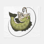 Grote Bass Mond Fleece Deken (Voorkant (Horizontaal))