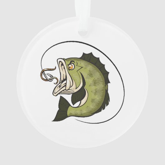 Grote Bass Mond Ornament (achterkant)