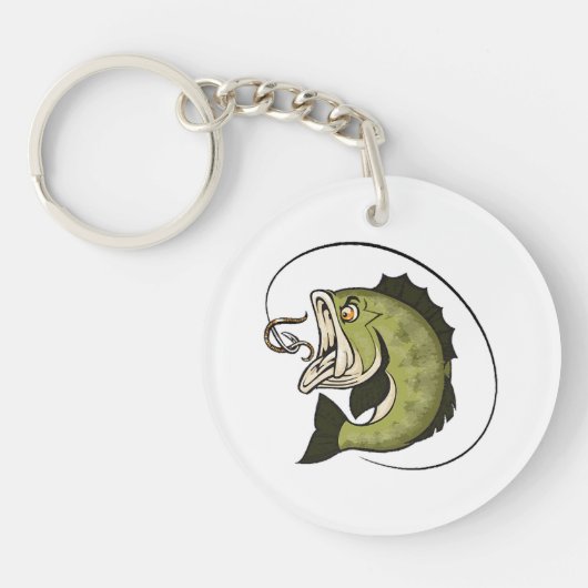 Grote Bass Mond Sleutelhanger (Voorkant)
