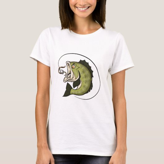 Grote Bass Mond T-shirt (Voorkant)