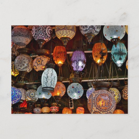 Grote Bazaar in Istanbul, Turkije Briefkaart (Voorkant)