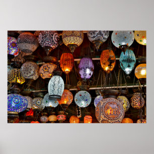Grote Bazaar in Istanbul, Turkije Poster
