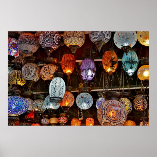 Grote Bazaar in Istanbul, Turkije Poster (Voorkant)