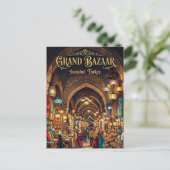 Grote Bazaar Turkije Briefkaart (Staand voorkant)