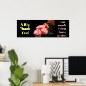 Grote bedankposter gecertificeerde verpleegkundige poster (Thuiskantoor)