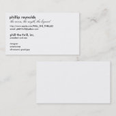 Grote bedrijven visitekaartje (Voorkant / Achterkant)