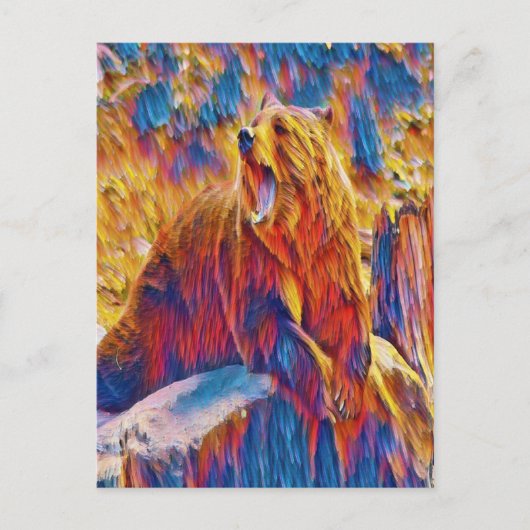 Grote beer briefkaart (Voorkant)