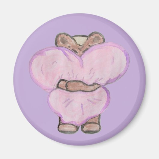 Grote Beer Hug. Magneet (Voorkant)