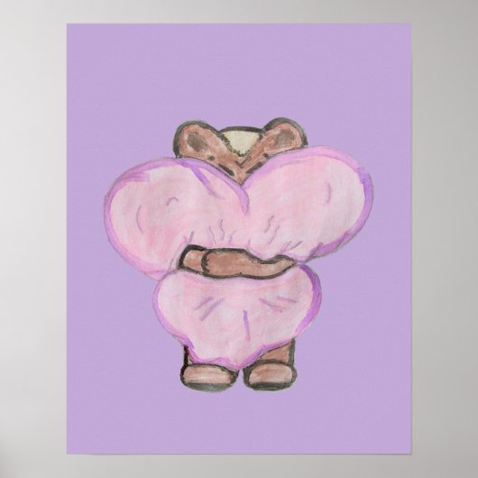 Grote Beer Hug. Poster (Voorkant)