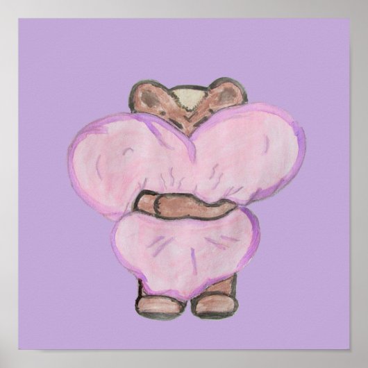 Grote Beer Hug. Poster (Voorkant)