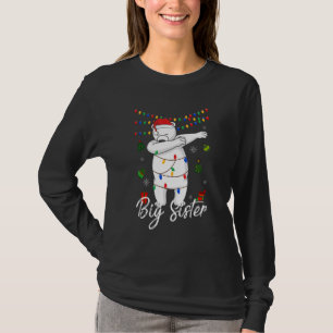 Grote Beer Zus Dabbing Lichten Sinterklaas Kerstmi T-shirt