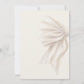 Grote Beige Bow Boho Sweet 16 Kaart (Achterkant)