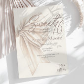 Grote Beige Bow Boho Sweet 16 Kaart