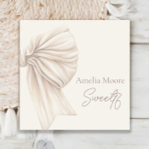 Grote Beige Bow Boho Sweet 16
