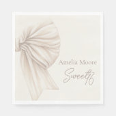 Grote Beige Bow Boho Sweet 16 Servet (Voorkant)