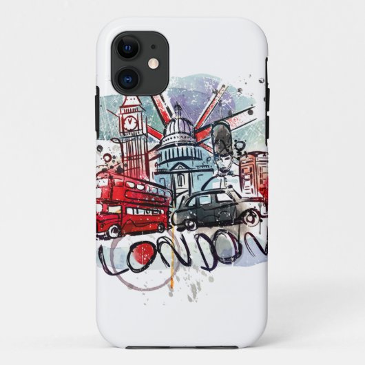grote ben bus london landmark Case-Mate iPhone case (Achterkant)