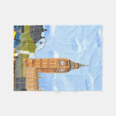 Grote Ben Londen Fleece Deken (Voorkant (Horizontaal))