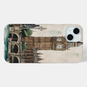 Grote Ben Londen Vintage Case-Mate iPhone Case (Achterkant (horizontaal))