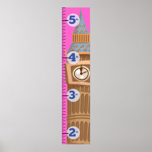 Grote Ben Westminster-klokkentoren Poster (Voorkant)