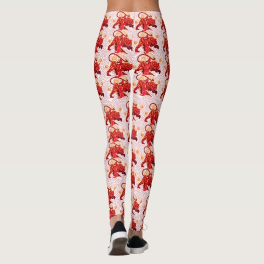 Grote Bengaalse kat modellen Tijgers Leggings (Achterkant)