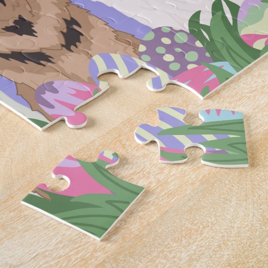 Grote berghond paasmager legpuzzel (Zijkant)