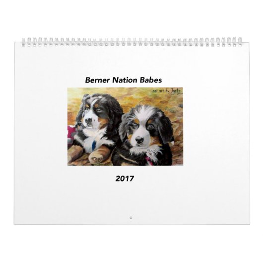 Grote Berner Nation Babes 2017 kalender (Hoes)